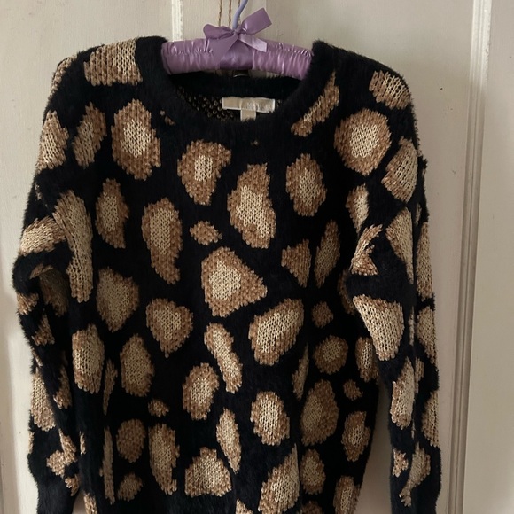Michael Kors Black and Tan Knit Sweater - Picture 1 of 2